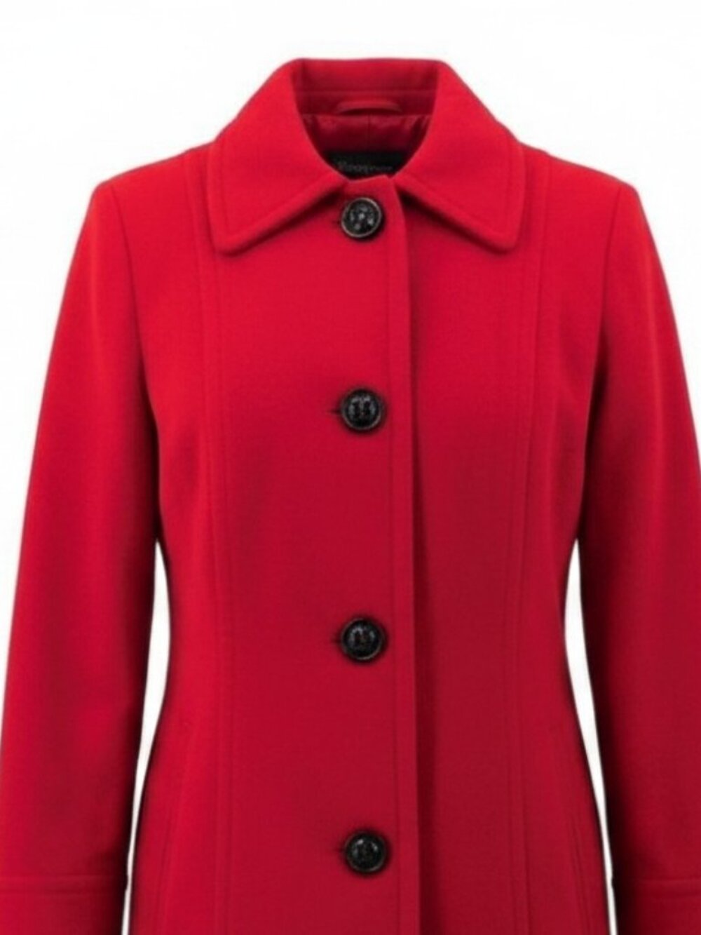 NWOT Liz Claiborne Red Single Breast Coat - Picture 4 of 16
